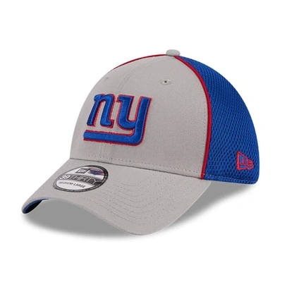 New Era Gray New York Giants  Pipe 39thirty Flex Hat