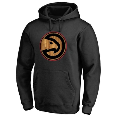 Fanatics Branded Black Atlanta Hawks Hardwood Pullover Hoodie