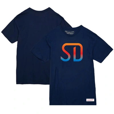 Mitchell & Ness Women's  Navy San Diego Fc Monogram T-shirt