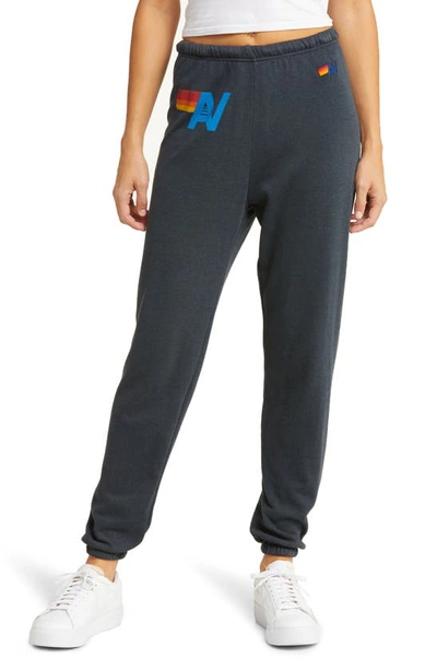 Aviator Nation Av Sweatpants In Charcoal