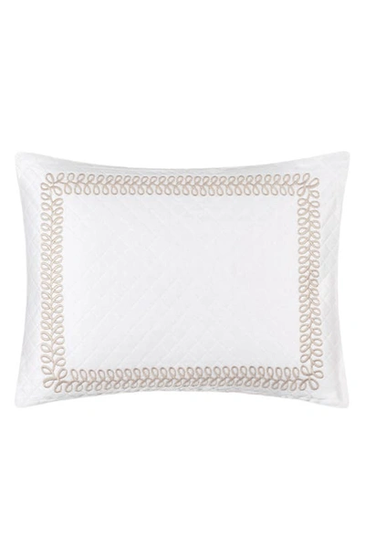 Matouk Astor Braid Matelassé Pillow Sham In Dune