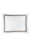 Matouk Astor Braid Matelassé Pillow Sham In Mocha