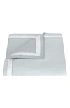Matouk Ambrose 600 Thread Count Cotton Sateen Duvet Cover In Pool/bone