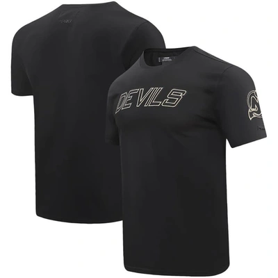 Pro Standard Black New Jersey Devils Wordmark T-shirt
