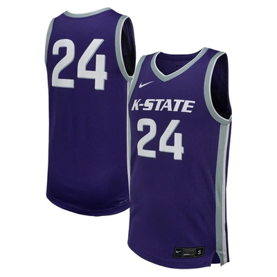 Nike #24 Purple Kansas State Wildcats Replica Basketball Jersey