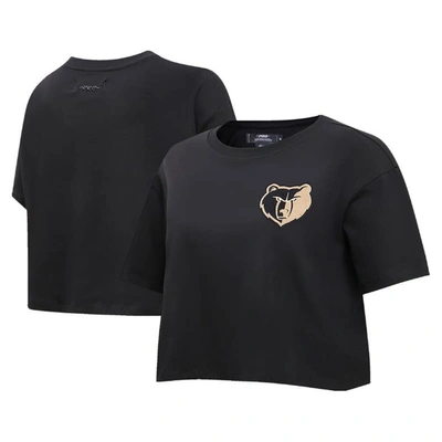 Pro Standard Black Memphis Grizzlies Holiday Glam Boxy T-shirt