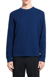 Theory Mattis Studio Crewneck T-shirt In Blueberry - Spm