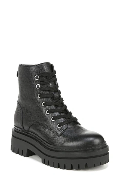 Sam Edelman Kyler Platform Combat Boot In Black