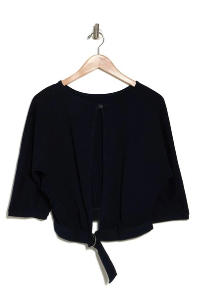 Ag Ucj Cotton Double D-ring Buckle Top In Indigo Knit One