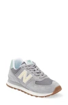 New Balance 574 Classic Sneaker In Slate Grey/ Dawn Glow