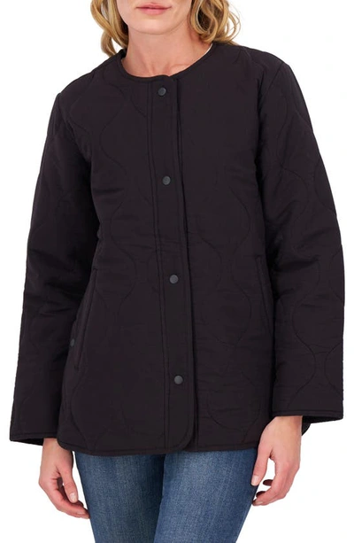 Lucky Brand Quilted Jacket In Lucky Black