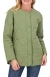 Lucky Brand Quilted Jacket In Olivine