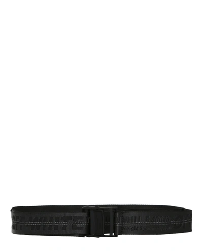 Off-white Industrial Logo Belt In Black