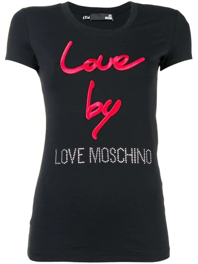Love Moschino Moschino Love T-shirt T-shirt Women Moschino Love In Black/red