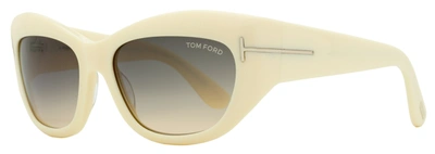 Tom Ford Women's Brianna Sunglasses Tf1065 25b Ivory 55mm In Multi