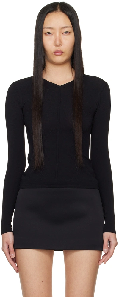 Khaite Iskra Open-back Top In Black