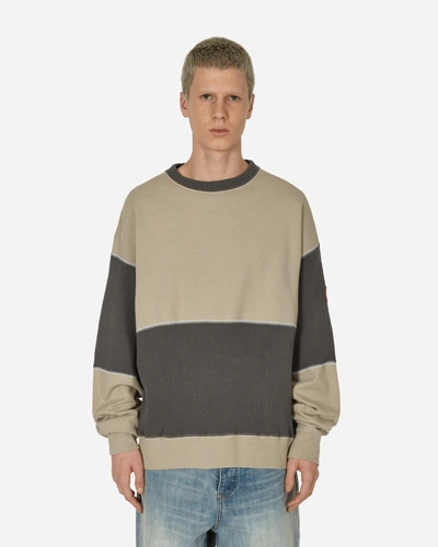 トップス C.E. cavempt WIDE RIB CUT CREW NECK Cav Empt Wide Rib Cut Crewneck Sweatshirt #2 In Grey | ModeSens