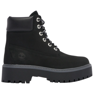 Timberland Stone Street Boots In Black/black