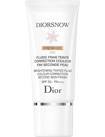 Dior Snow Brightening Tinted Fluid Colour Correction Second Skin Finish Spf50 Pa++++ 30ml