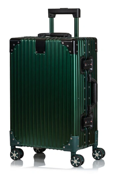 Champs Aluminum Hardside Spinner Suitcase In Green
