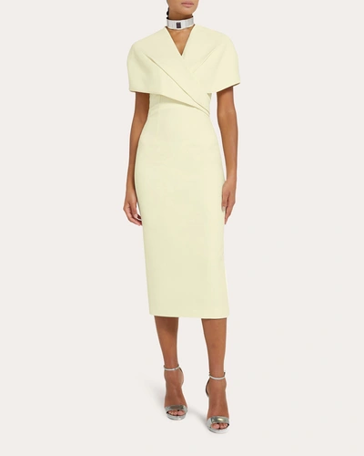 Safiyaa Women's Flora Crepe Midi Dress In Neutrals