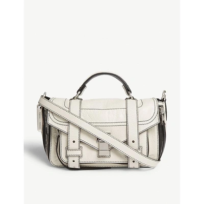 Proenza Schouler White Ps1 Tiny Paper Leather Satchel In Clay