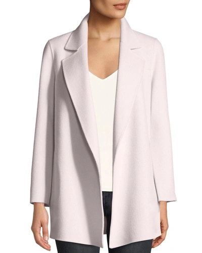 Theory Clairene Open-front New Divide Wool-cashmere Coat, Buckwheat