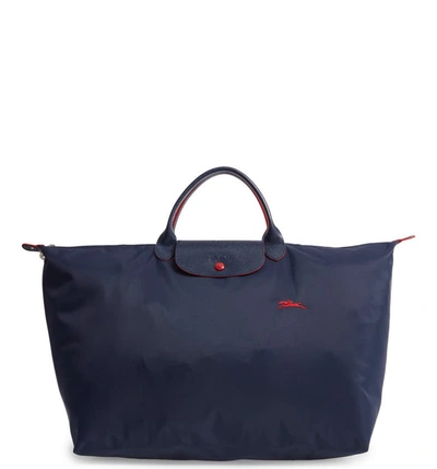 Longchamp Le Pliage Club Small Top-handle Tote Bag In New Navy
