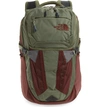 The North Face Recon Backpack - Green In Four Leaf Clover/ Sequoia Red