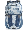 The North Face Recon Backpack - Blue In Blue Yosemite Print/ Blue