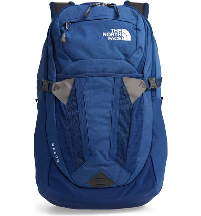 The North Face Recon Backpack In Flag Blue Dark Heather/ White