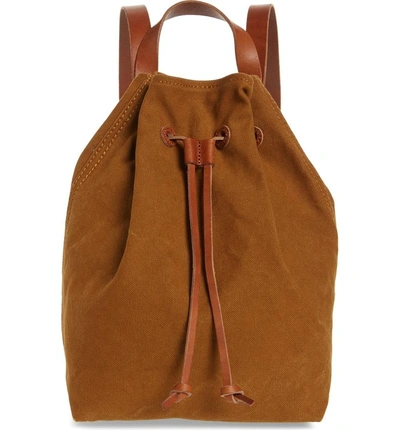 Madewell Somerset Canvas Backpack - Brown In Acorn