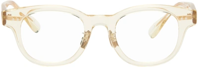 Yuichi Toyama Beige Lhr Glasses In Brown