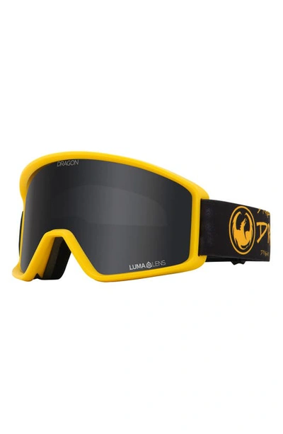 Dragon Dxt Otg 59mm Snow Goggles In Classic Black Ll Dark Smoke