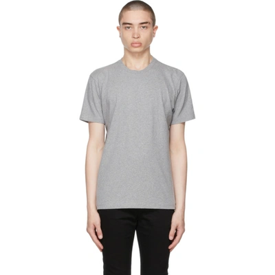 Frame Crew-neck Cotton-jersey T-shirt In Grey