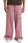Honor The Gift Baggy Cotton Drawstring Sweatpants In Mauve