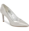 Michael Michael Kors Dorothy Flex Pump In Silver Metallic Leather