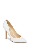 Charles By Charles David Maxx Pointy Toe Pump In White Leather