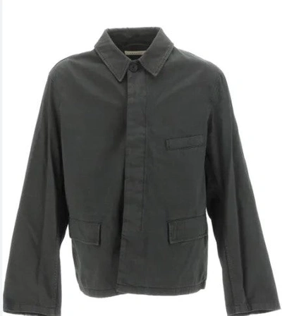 Lemaire Overshirt With Chest Pocket In Gray