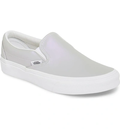 Vans Classic Slip-on Sneaker In Gray/ Violet