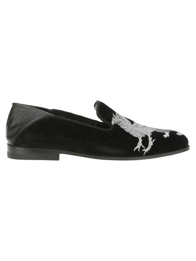 Alexander Mcqueen Sandalo In Black + Silver