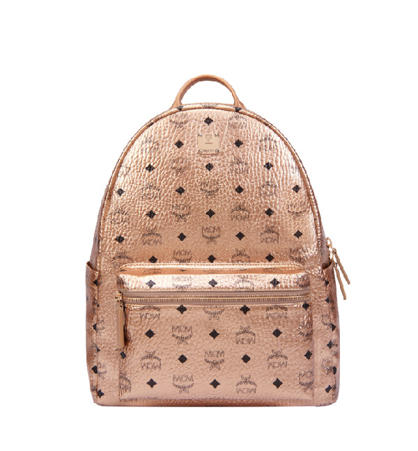 rose gold mcm backpack