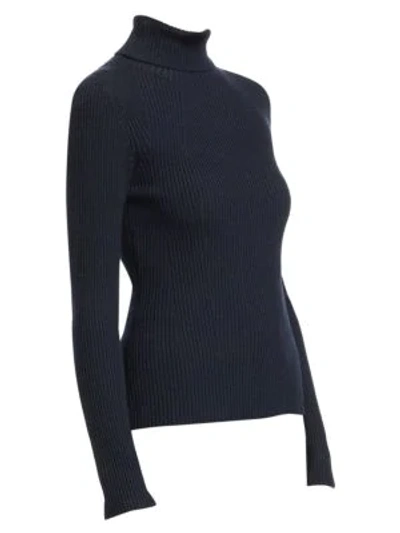 3.1 Phillip Lim / フィリップ リム Ribbed Turtleneck Sweater In Sapphire