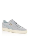 Puma Men's Classic Perforated Suede Lace Up Sneakers In Gray