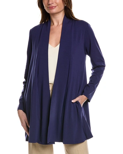 Eileen Fisher Long Cardigan In Purple