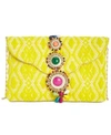 Steve Madden Beaded & Embroidered Clutch - Yellow In Yellow/gold