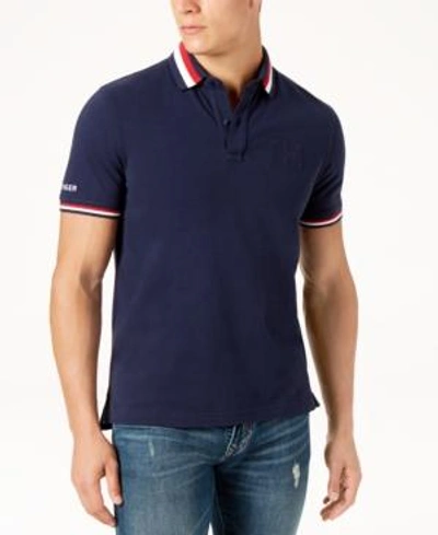 Tommy Hilfiger Men's Big & Tall Spano Polo In Navy Blaze