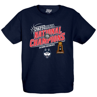 Blue 84 Kids' Basketball National Champions First Snow T-shirt In Navy