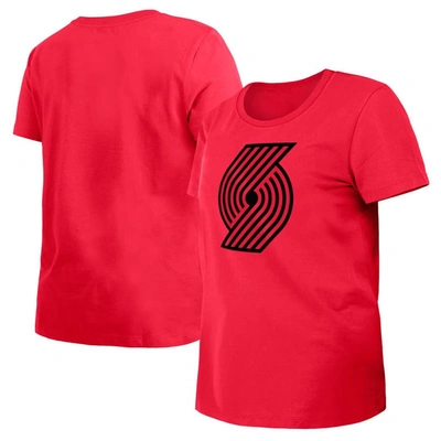 New Era Red Portland Trail Blazers 2023/24 City Edition T-shirt