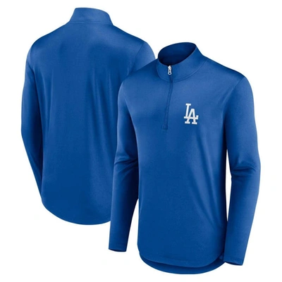 Fanatics Branded Royal Los Angeles Dodgers Quarterback Quarter-zip Top